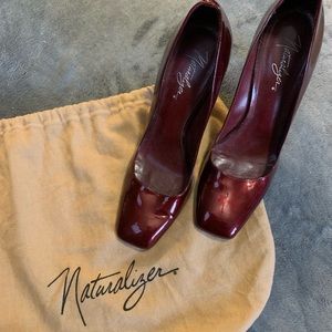 Patent Leather Deep Red Heels by Naturalizer